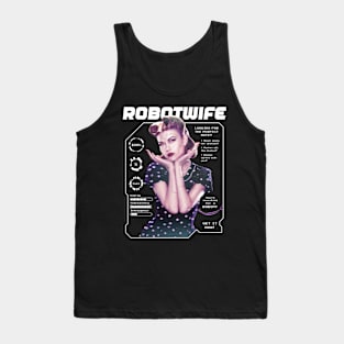 Robot Wife // Funny Feminism Retro Pop Art Tank Top